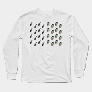 Guitars and Cowboy Cacti Long Sleeve T-Shirt